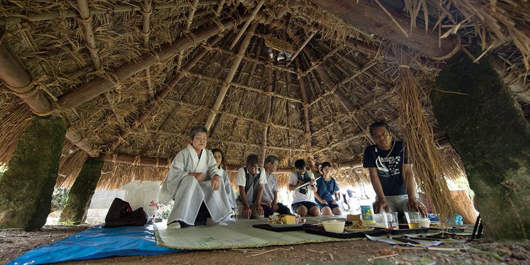 県指定有形民俗文化財 神アサギ 写真